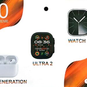 Ensemble i60 Suit Extreme comprenant des écouteurs sans fil de 5e génération, une montre intelligente Ultra 2 et une montre intelligente Watch 9.